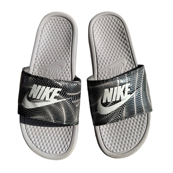 NIKE Women’s Benassi JDI Print 618919-018 Sport Sandals Slides Size 10 - Picture 1 of 6